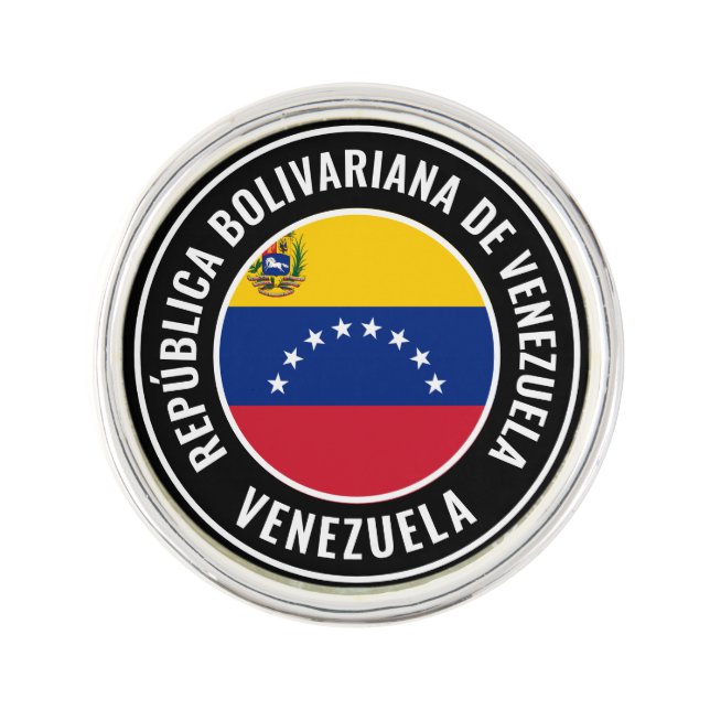Venezuela Flag Patriotic Lapel Pin (Front)