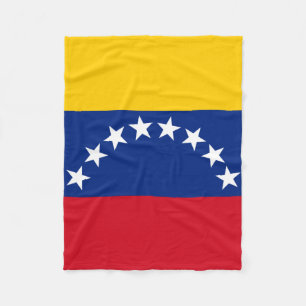 Venezuela flag patriotic Venezuelans Fleece Blanket