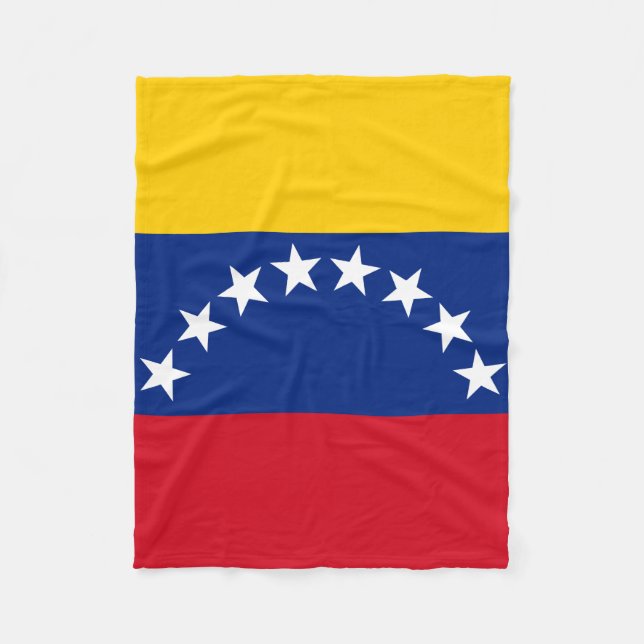 Venezuela flag patriotic Venezuelans Fleece Blanket (Front)