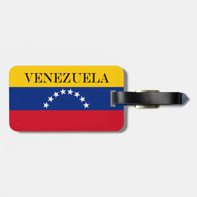 Venezuela flag patriotic Venezuelans Luggage Tag (Back Horizontal)