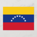 Venezuela flag patriotic Venezuelans Postcard