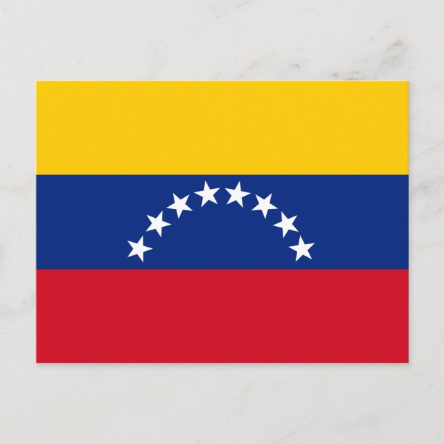 Venezuela flag patriotic Venezuelans Postcard (Front)