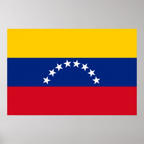 Venezuela flag patriotic Venezuelans Poster