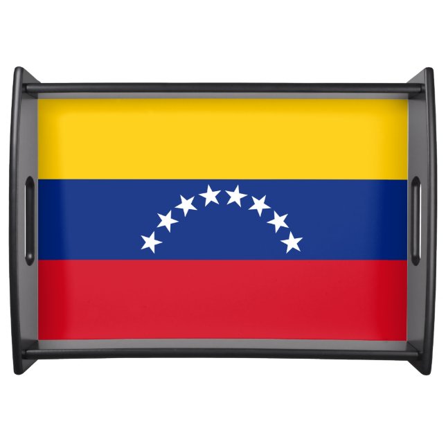 Venezuela flag patriotic Venezuelans Serving Tray (Front)