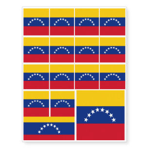 Venezuela flag patriotic Venezuelans Temporary Tattoos
