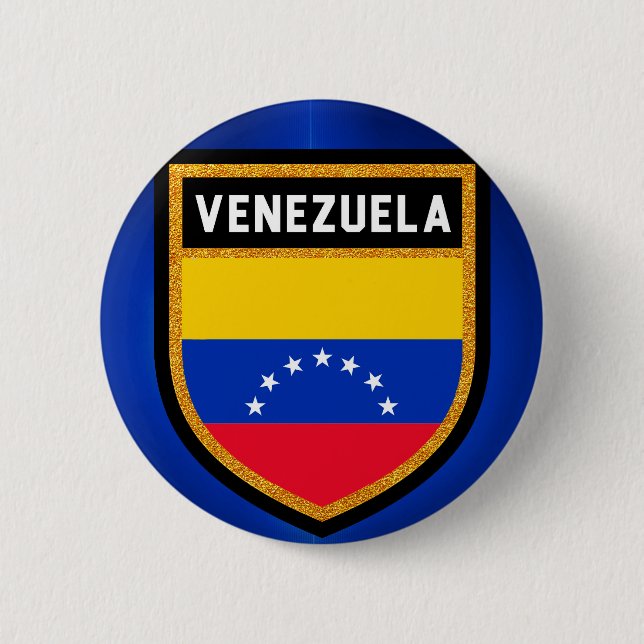Venezuela Flag Pinback Button (Front)