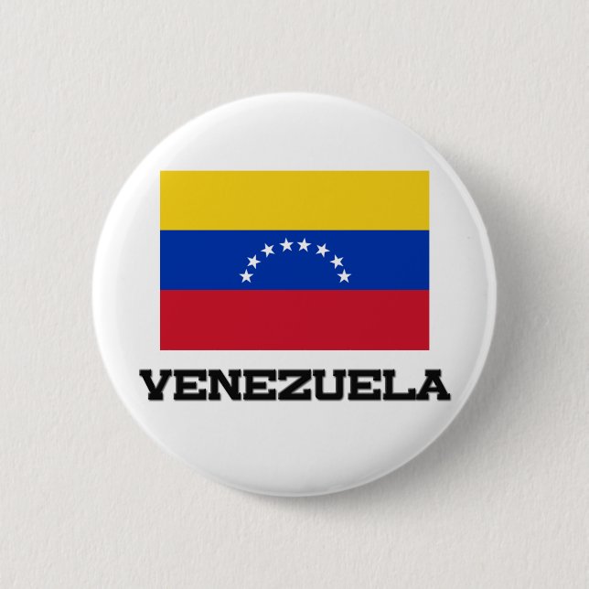 Venezuela Flag Pinback Button (Front)