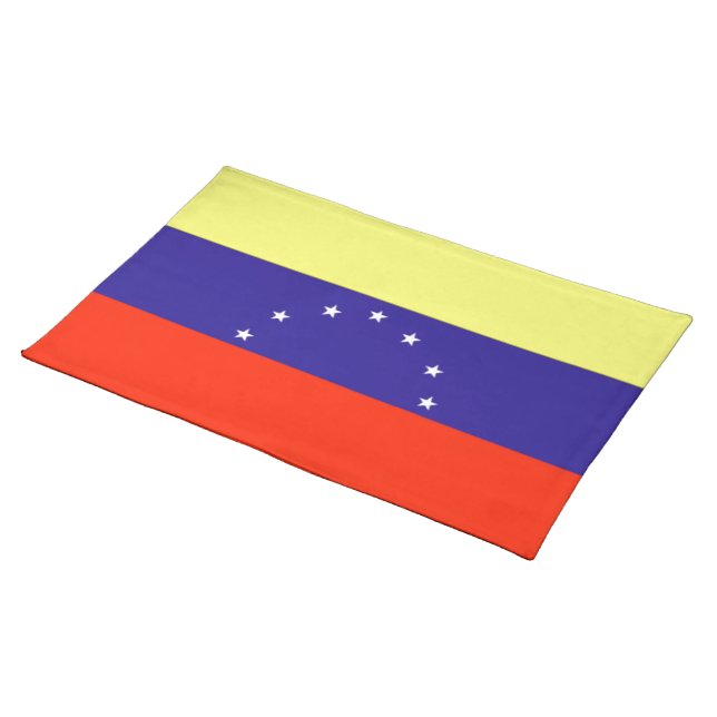 Venezuela Flag Placemat (On Table)