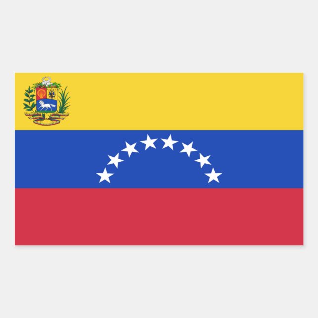 Venezuela Flag Rectangle Sticker (Front)