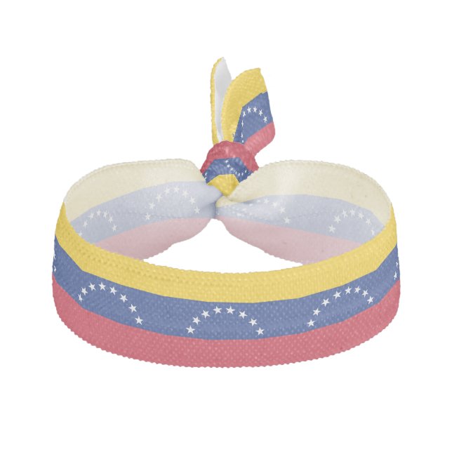 Venezuela Flag Ribbon Hair Tie (Front)