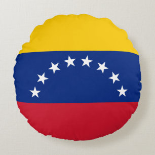 Venezuela flag round pillow