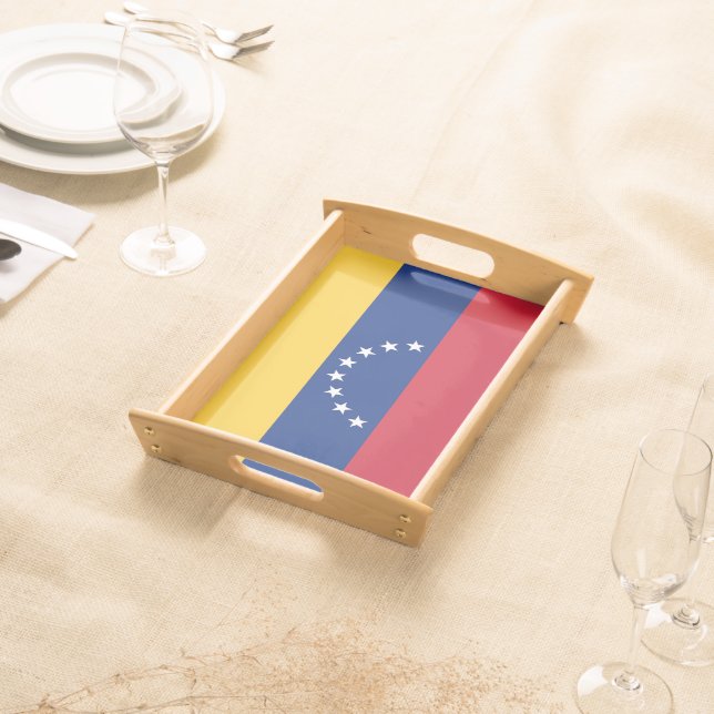 Venezuela flag serving tray (Front)