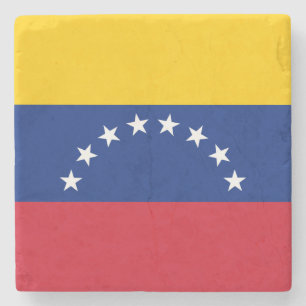 Venezuela flag stone coaster