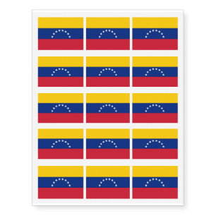 Venezuela Flag Temporary Tattoos