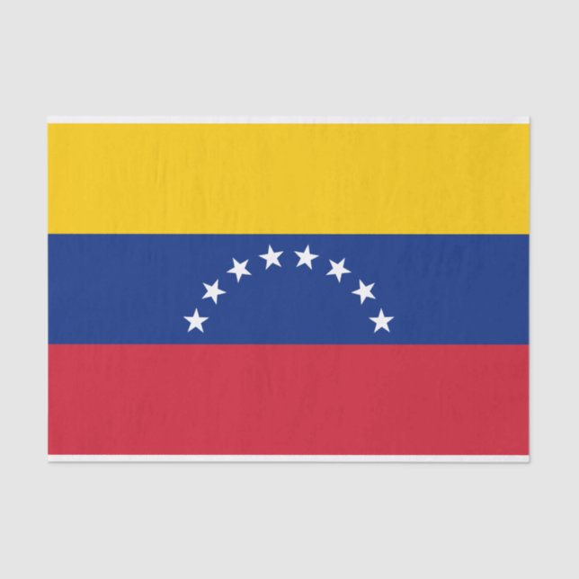 Venezuela Flag Tissue Paper (Front)