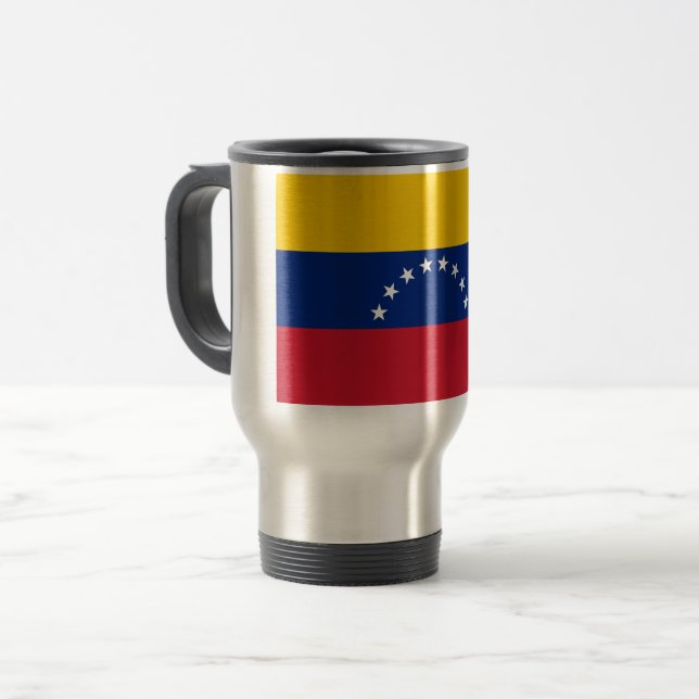 Venezuela Flag Travel Mug (Front Left)