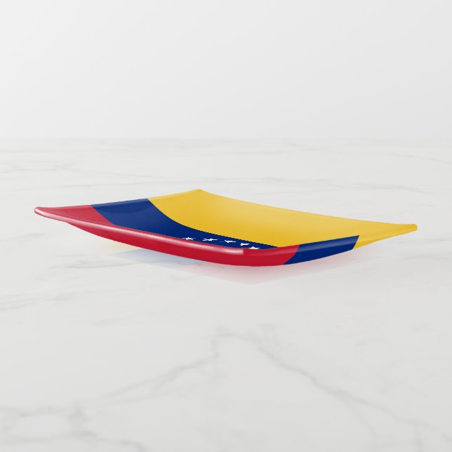 Venezuela flag trinket tray (Angled)