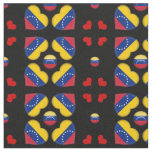 Venezuela Flag &amp; Venezuela Heart fashion Fabric