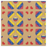 Venezuela Flag &amp; Venezuela Heart fashion Fabric