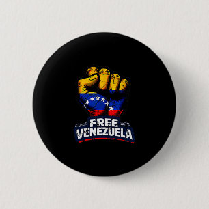 Venezuela Flag Venezuela Libre 2026 Button