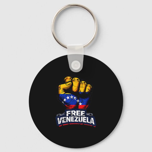 Venezuela Flag Venezuela Libre 2026  Keychain (Front)