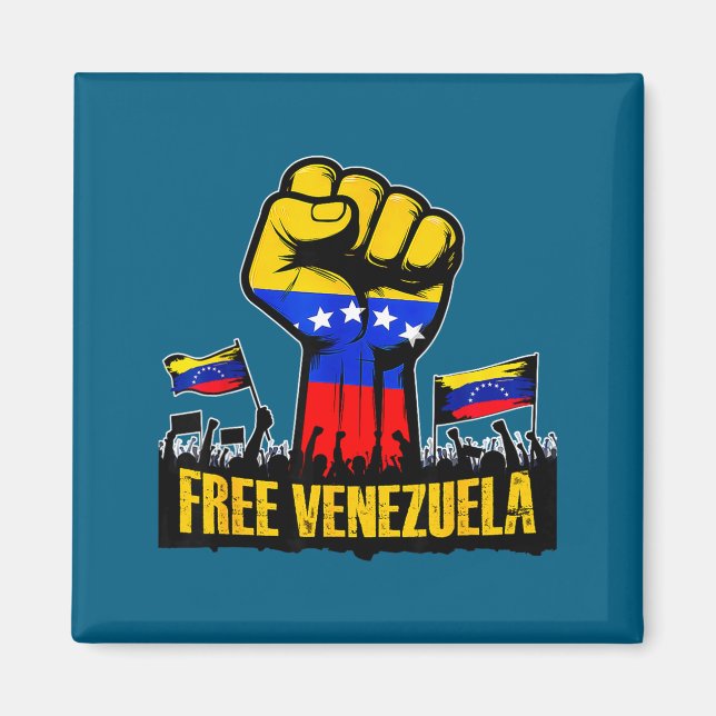 Venezuela Flag Venezuela Libre 2026  Magnet (Front)