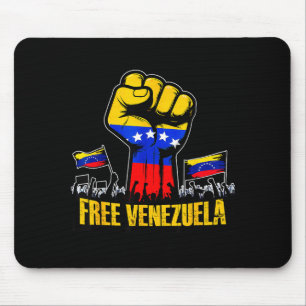 Venezuela Flag Venezuela Libre 2026  Mouse Pad