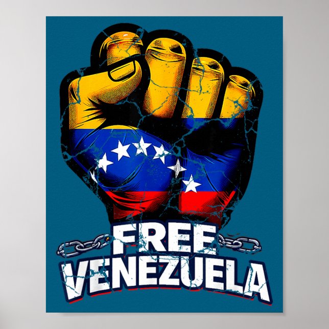 Venezuela Flag Venezuela Libre 2026  Poster (Front)