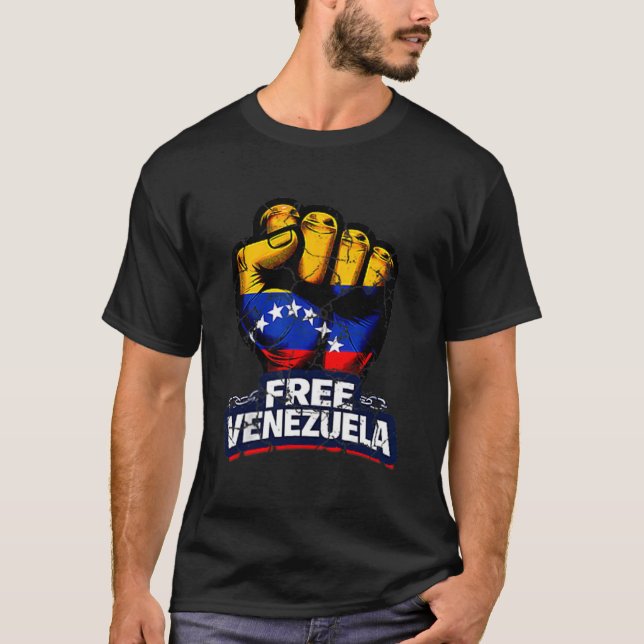 Venezuela Flag Venezuela Libre 2026  T-Shirt (Front)