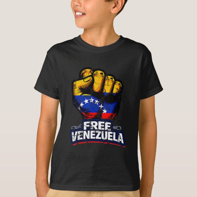 Venezuela Flag Venezuela Libre 2026  T-Shirt (Front)