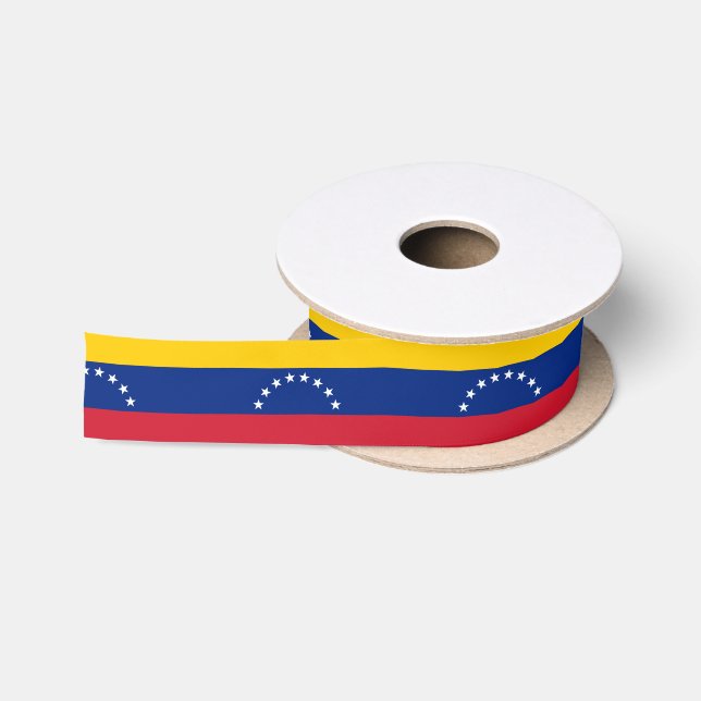 Venezuela Flag & Venezuela travel, holiday/sports Satin Ribbon (Spool)