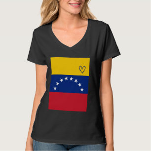 Venezuela Flag Venezuelan Heart Proud Heritage Nat T-Shirt