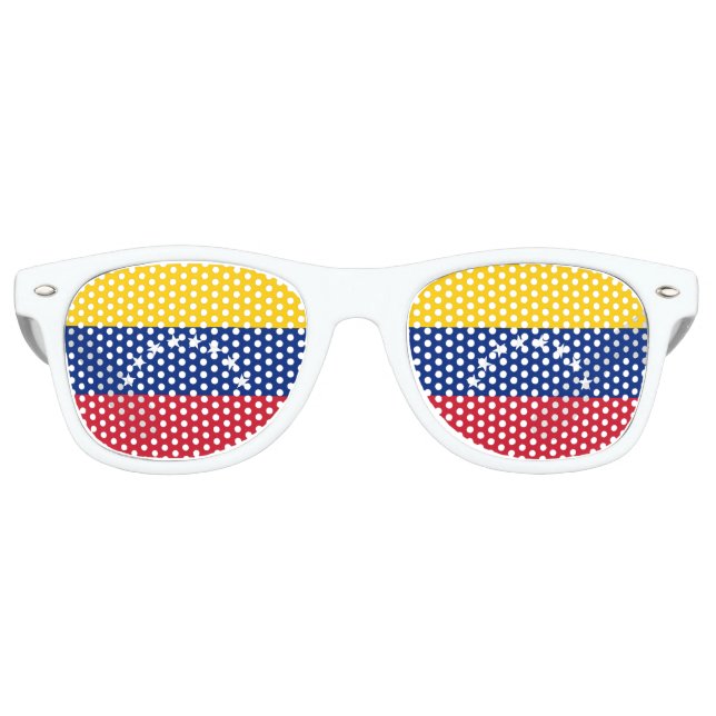 Venezuela Flag Venezuelan Patriotic Retro Sunglasses (Front)