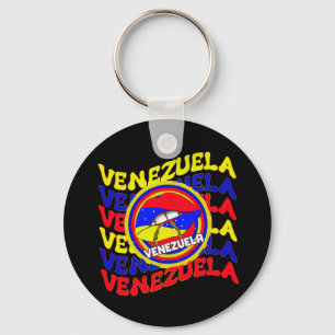 Venezuela Flag Venezuelan Pride Lips Keychain