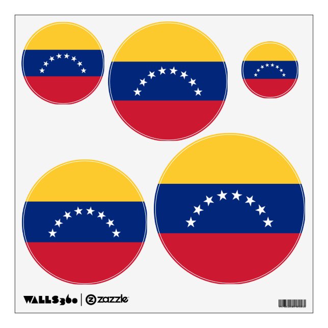 Venezuela flag wall decal (Front)