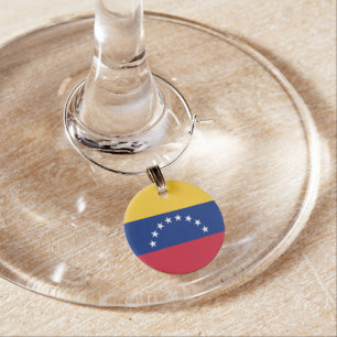 Venezuela flag wine charm