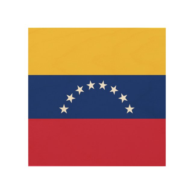 Venezuela flag wood wall art (Front)