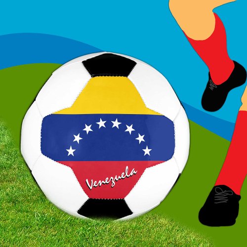 Venezuela Football  Venezuelan Flag  Sport Soccer Ball