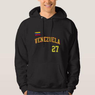 Venezuela in Baseball or Beisbol Style for Venezue Hoodie
