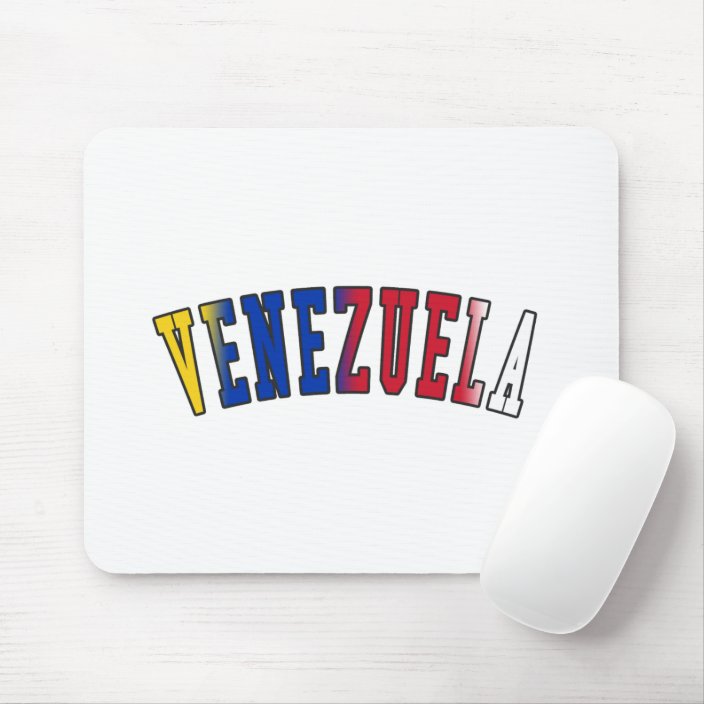 Venezuela in National Flag Colors Mousepad