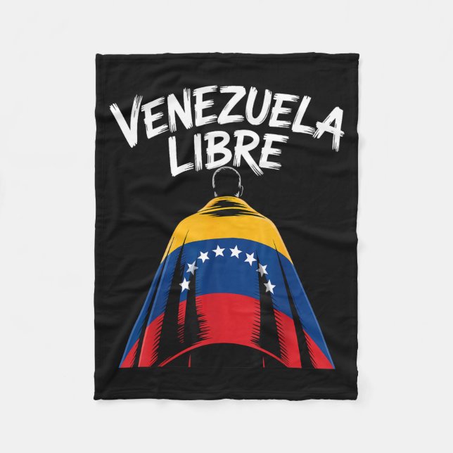 Venezuela Libre 2026 Venezuela Flag  Fleece Blanket (Front)