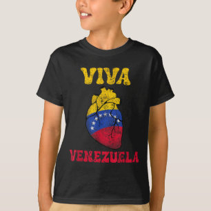 Venezuela Libre 2026 Venezuela Heart Flag T-Shirt