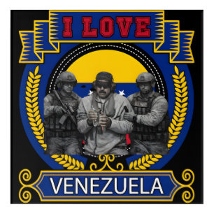 Venezuela Libre Captured Live Maduro T-shirt Acrylic Print