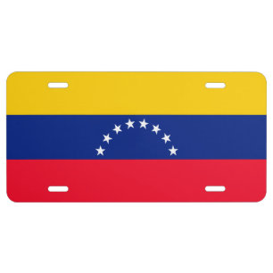 Venezuela License Plate