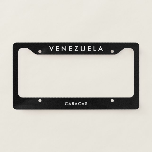 Venezuela License Plate Frame (Front)