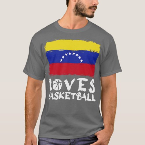 Venezuela Loves Basketball T_Shirt