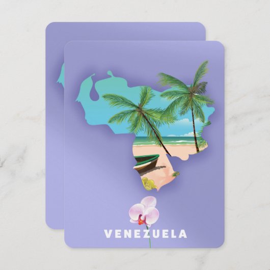 Venezuela map (Front/Back)