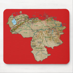 Venezuela Map Mousepad