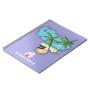 Venezuela map notebook