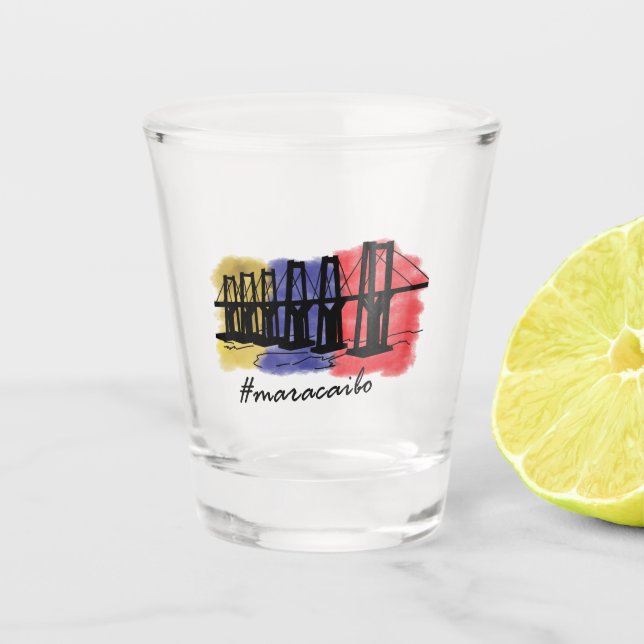 Venezuela Maracaibo Shot Glass (Front)